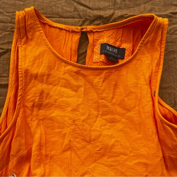 Maeve by Anthropologie Tiered High/Low Ruffled Prairie Summer Dress Size XSP - Picture 5 of 7